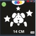 ADESIVO PER AUTO -CAGNOLINO SMORFIA - STELLINE - STICKERS notebook - cane, cani, adesivi cani, STICKERS auto - accessori, stickers, decal Cod 1316 (Bianco) ADESIVO PER AUTO -CAGNOLINO SMORFIA - STELLINE - STICKERS notebook - cane, cani, adesivi cani, STICKERS auto - accessori, stickers, decal Cod 1316 (Bianco)