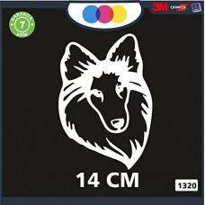 ADESIVO PER AUTO - CANE - COLLIE - STICKERS - notebook - cane, cani, adesivi cani, STICKERS auto - accessori, stickers, decal Cod 1320 (Bianco) ADESIVO PER AUTO - CANE - COLLIE - STICKERS - notebook - cane, cani, adesivi cani, STICKERS auto - accessori, stickers, decal Cod 1320 (Bianco)