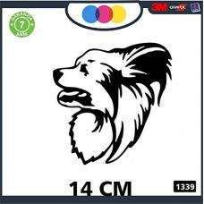 ADESIVO PER AUTO - CANE MALTESE - STICKERS - notebook - cane, cani, adesivi cani, STICKERS auto - accessori, stickers, decal Cod 1339 (Nero)