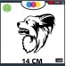 ADESIVO PER AUTO - CANE MALTESE - STICKERS - notebook - cane, cani, adesivi cani, STICKERS auto - accessori, stickers, decal Cod 1339 (Nero)
