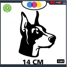 ADESIVO PER AUTO - CANE - DOBERMANN - STICKERS - notebook - cane, cani, adesivi cani, STICKERS auto - accessori, stickers, decal Cod 1341 (Nero) ADESIVO PER AUTO - CANE - DOBERMANN - STICKERS - notebook - cane, cani, adesivi cani, STICKERS auto - accessori, stickers, decal Cod 1341 (Nero)