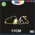 ADESIVO PER AUTO - SNOOPY - STICKERS notebook - cane, cani, adesivi cani, STICKERS auto - accessori, stickers, decal Cod.1305 (Oro) ADESIVO PER AUTO - SNOOPY - STICKERS notebook - cane, cani, adesivi cani, STICKERS auto - accessori, stickers, decal Cod.1305 (Oro)