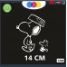 ADESIVO PER AUTO - SNOOPY - Woodstock - STICKERS notebook - cane, cani, adesivi cani, STICKERS auto - accessori, stickers, decal Cod.1304 (Bianco)