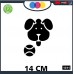 ADESIVO PER AUTO -CAGNOLINO CON PALLINA - STICKERS notebook - cane, cani, adesivi cani, STICKERS auto - accessori, stickers, decal Cod 1311 (Nero) ADESIVO PER AUTO -CAGNOLINO CON PALLINA - STICKERS notebook - cane, cani, adesivi cani, STICKERS auto - accessori, stickers, decal Cod 1311 (Nero)