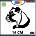 ADESIVO PER AUTO - CANE - BOXER PROFILO - STICKERS - notebook - cane, cani, adesivi cani, STICKERS auto - accessori, stickers, decal Cod 1318 (Nero)