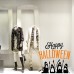 VH0292 Adesivi Murali Wall Art - Fantasmi Happy Halloween 2 - Misure 60x60 cm - nero e arancio - Vetrofanie per Halloween, vetrine negozi, stickers VH0292 Adesivi Murali Wall Art - Fantasmi Happy Halloween 2 - Misure 60x60 cm - nero e arancio - Vetrofanie per Halloween, vetrine negozi, stickers