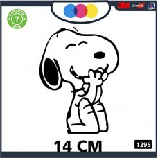 ADESIVO PER AUTO - SNOOPY - COLORE NERO - STICKERS notebook - cane, cani, adesivi cani, STICKERS auto - accessori, stickers, decal Cod 1295