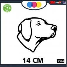 ADESIVO PER AUTO - PROFILO CANE DA CACCIA - POINTER- STICKERS - notebook - cane, cani, adesivi cani, STICKERS auto - accessori, stickers, decal Cod 1314(Nero)