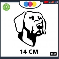 ADESIVO PER AUTO - CANE DA CACCIA - POINTER- STICKERS - notebook - cane, cani, adesivi cani, STICKERS auto - accessori, stickers, decal Cod 1315 (Nero)