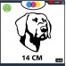 ADESIVO PER AUTO - CANE DA CACCIA - POINTER- STICKERS - notebook - cane, cani, adesivi cani, STICKERS auto - accessori, stickers, decal Cod 1315 (Nero)
