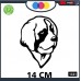 ADESIVO PER AUTO - CANE -SAN BERARDO - STICKERS - notebook - cane, cani, adesivi cani, STICKERS auto - accessori, stickers, decal Cod 1321-3 (Oro)