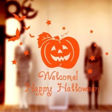 Zucca di Halloween strega sticker bar KTV club bar allestimento vetrine parete di vetro postato Halloween
