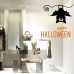 VH0289 Adesivi Murali Wall Art - Pipistrello Happy halloween - Misure 60x68 cm - nero e arancio - Vetrofanie per Halloween, vetrine negozi, stickers VH0289 Adesivi Murali Wall Art - Pipistrello Happy halloween - Misure 60x68 cm - nero e arancio - Vetrofanie per Halloween, vetrine negozi, stickers