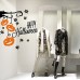 VH0422 Adesivi Murali Wall Art - Ramo Happy Halloween 2 - Misure 85x90 cm - nero e arancio - Vetrofanie per Halloween, vetrine negozi, stickers VH0422 Adesivi Murali Wall Art - Ramo Happy Halloween 2 - Misure 85x90 cm - nero e arancio - Vetrofanie per Halloween, vetrine negozi, stickers