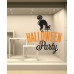 VH0293 Adesivi Murali Wall Art - Gatto Halloween Party - Misure 120x128 cm - nero e arancio - Vetrofanie per Halloween, vetrine negozi, stickers VH0293 Adesivi Murali Wall Art - Gatto Halloween Party - Misure 120x128 cm - nero e arancio - Vetrofanie per Halloween, vetrine negozi, stickers