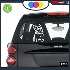 ADESIVO PER AUTO - BULLDOG FRANCESE COLORE NERO- STICKERS notebook - cane, cani, adesivi cani, STICKERS auto - accessori, stickers, decal Cod 1298 ADESIVO PER AUTO - BULLDOG FRANCESE COLORE NERO- STICKERS notebook - cane, cani, adesivi cani, STICKERS auto - accessori, stickers, decal Cod 1298