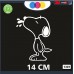 ADESIVO PER AUTO - SNOOPY - COLORE NERO - STICKERS notebook - cane, cani, adesivi cani, STICKERS auto - accessori, stickers, decal Cod.1301 (Bianco)