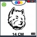 ADESIVO PER AUTO - CANE - CUCCIOLO - STICKERS - notebook - cane, cani, adesivi cani, STICKERS auto - accessori, stickers, decal Cod 1319 (nero)