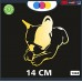 ADESIVO PER AUTO - CANE - CUCCIOLO BULLDOG FRANCESE - STICKERS - notebook - cane, cani, adesivi cani, STICKERS auto - accessori, stickers, decal Cod 1342 (Oro)