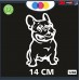 ADESIVO PER AUTO - BULLDOG FRANCESE STICKERS notebook - cane, cani, adesivi cani, STICKERS auto - accessori, stickers, decal Cod 1298 (Bianco) ADESIVO PER AUTO - BULLDOG FRANCESE STICKERS notebook - cane, cani, adesivi cani, STICKERS auto - accessori, stickers, decal Cod 1298 (Bianco)