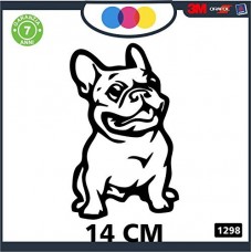 ADESIVO PER AUTO - BULLDOG FRANCESE STICKERS notebook - cane, cani, adesivi cani, STICKERS auto - accessori, stickers, decal Cod 1298 (Nero) ADESIVO PER AUTO - BULLDOG FRANCESE STICKERS notebook - cane, cani, adesivi cani, STICKERS auto - accessori, stickers, decal Cod 1298 (Nero)