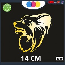 ADESIVO PER AUTO - CANE MALTESE - STICKERS - notebook - cane, cani, adesivi cani, STICKERS auto - accessori, stickers, decal Cod 1339 (Oro)