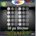 Vetrofanie natalizie e decorazioni di natale - FIOCCHI DI NEVE - SNOFLAKE - 30 PEZZI - ADESIVO PER VETRINE COLORE : BIANCO - MARRY CHRISTMAS- DECORAZIONI NATALIZIE XMAS - STICKERS ,VETROFANIE NATALIZIE E DECORAZIONI DI NATALE - decal ,addobbi , natale , c Vetrofanie natalizie e decorazioni di natale - FIOCCHI DI NEVE - SNOFLAKE - 30 PEZZI - ADESIVO PER VETRINE COLORE : BIANCO - MARRY CHRISTMAS- DECORAZIONI NATALIZIE XMAS - STICKERS ,VETROFANIE NATALIZIE E DECORAZIONI DI NATALE - decal ,addobbi , natale , c