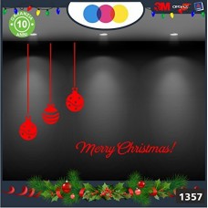 Vetrofanie natalizie e decorazioni di natale - PALLE DI NATALE COLORE: ROSSO - MERRY CHRISTMAS - DECORAZIONI NATALIZIE - XMAS - STICKERS , decal ,addobbi , natale , christmas ,vertofanie natalizie e decorazioni di natale, Cod 1357-1 Vetrofanie natalizie e decorazioni di natale - PALLE DI NATALE COLORE: ROSSO - MERRY CHRISTMAS - DECORAZIONI NATALIZIE - XMAS - STICKERS , decal ,addobbi , natale , christmas ,vertofanie natalizie e decorazioni di natale, Cod 1357-1