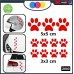 10 zampette adesive ADESIVI PER AUTO MOTO CASCHI - 3 adesivi 5X5 centimetri - 7 adesivi 3X3 centimetri - AUTO MACCHINA - NOVITà!! auto moto camper, stickers, decal Z-001-7 (ROSSO) 10 zampette adesive ADESIVI PER AUTO MOTO CASCHI - 3 adesivi 5X5 centimetri - 7 adesivi 3X3 centimetri - AUTO MACCHINA - NOVITà!! auto moto camper, stickers, decal Z-001-7 (ROSSO)