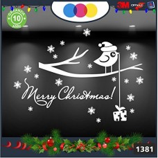 Vetrofanie natalizie e decorazioni di natale - SCRITTA MERRY CHRISTMAS, RAMO CON UCCELLINO\ COLORE:BIANCO - DECORAZIONI NATALIZIE XMAS - STICKERS , decal ,addobbi , natale , christmas Cod 1381 Vetrofanie natalizie e decorazioni di natale - SCRITTA MERRY CHRISTMAS, RAMO CON UCCELLINO\ COLORE:BIANCO - DECORAZIONI NATALIZIE XMAS - STICKERS , decal ,addobbi , natale , christmas Cod 1381