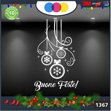 Vetrofanie natalizie e decorazioni di natale - SCRITTA BUONE FESTE - ADDOBBI COLORE: BIANCO - DECORAZIONI NATALIZIE XMAS - STICKERS , decal ,addobbi , natale , christmas Cod 1367 Vetrofanie natalizie e decorazioni di natale - SCRITTA BUONE FESTE - ADDOBBI COLORE: BIANCO - DECORAZIONI NATALIZIE XMAS - STICKERS , decal ,addobbi , natale , christmas Cod 1367