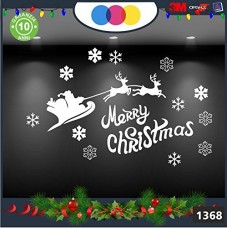 Vetrofanie natalizie e decorazioni di natale - SCRITTA MERRY CHRISTMAS - RENNE E BABBO NATALE COLORE: BIANCO - DECORAZIONI NATALIZIE XMAS - STICKERS , decal ,addobbi , natale , christmas Cod 1368 Vetrofanie natalizie e decorazioni di natale - SCRITTA MERRY CHRISTMAS - RENNE E BABBO NATALE COLORE: BIANCO - DECORAZIONI NATALIZIE XMAS - STICKERS , decal ,addobbi , natale , christmas Cod 1368