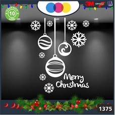 Vetrofanie natalizie e decorazioni di natale - SCRITTA MERRY CHRISTMAS - PALLINE E FIOCCHI DI NEVE \ COLORE:BIANCO - DECORAZIONI NATALIZIE XMAS - STICKERS , decal ,addobbi , natale , christmas Cod 1375 Vetrofanie natalizie e decorazioni di natale - SCRITTA MERRY CHRISTMAS - PALLINE E FIOCCHI DI NEVE \ COLORE:BIANCO - DECORAZIONI NATALIZIE XMAS - STICKERS , decal ,addobbi , natale , christmas Cod 1375