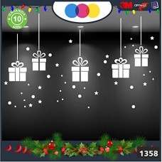 Vetrofanie natalizie e decorazioni di natale - PACCHI DI NATALE E FIOCCHI DI NEVE - COLORE: BIANCO - DECORAZIONI NATALIZIE - XMAS - STICKERS , decal ,addobbi , natale , christmas , vertofanie ,natalizie e decorazioni di natale, Cod 1358 Vetrofanie natalizie e decorazioni di natale - PACCHI DI NATALE E FIOCCHI DI NEVE - COLORE: BIANCO - DECORAZIONI NATALIZIE - XMAS - STICKERS , decal ,addobbi , natale , christmas , vertofanie ,natalizie e decorazioni di natale, Cod 1358