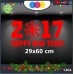 Vetrofanie natalizie e decorazioni di natale - SCRITTA 2017 HAPPY NEW YEAR COLORE: ROSSO - 29 X 60 CM - DECORAZIONI NATALIZIE XMAS - STICKERS , decal ,addobbi , natale , christmas Cod 1364-1 Vetrofanie natalizie e decorazioni di natale - SCRITTA 2017 HAPPY NEW YEAR COLORE: ROSSO - 29 X 60 CM - DECORAZIONI NATALIZIE XMAS - STICKERS , decal ,addobbi , natale , christmas Cod 1364-1