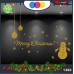 Vetrofanie natalizie - SCRITTA MERRY CHRISTMAS CON PUPAZZO DI NEVE\ COLORE:ORO - DECORAZIONI NATALIZIE XMAS - STICKERS , decal ,addobbi , natale , christmas vetrofania per feste di natale Cod 1386-2 Vetrofanie natalizie - SCRITTA MERRY CHRISTMAS CON PUPAZZO DI NEVE\ COLORE:ORO - DECORAZIONI NATALIZIE XMAS - STICKERS , decal ,addobbi , natale , christmas vetrofania per feste di natale Cod 1386-2