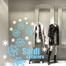 VSD0498 Adesivi Murali - Saldi sottozero 02 - Misure 120x130 cm - bianco e celeste - Vetrofanie per saldi, vetrine negozi, stickers, adesivi VSD0498 Adesivi Murali - Saldi sottozero 02 - Misure 120x130 cm - bianco e celeste - Vetrofanie per saldi, vetrine negozi, stickers, adesivi