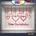 Vetrofania San Valentino - Cuori adesivi - rosso - Vetrine per negozi - love, san valentino, stickers, adesivi