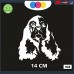 ADESIVO PER AUTO - CANE COCKER - STICKERS - cani, adesivi cani, STICKERS auto - accessori, stickers, decal Cod 928 (bianco) (bianco)