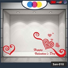 Vetrofania San Valentino - Cuori adesivi - Dimensioni 70X80 cm - rosso - Vetrine per negozi - love, san valentino, stickers, adesivi Vetrofania San Valentino - Cuori adesivi - Dimensioni 70X80 cm - rosso - Vetrine per negozi - love, san valentino, stickers, adesivi
