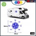 2 Adesivi per Camper - Rosa dei Venti - 57 X 57 CENTIMETRI - adesivi per camper - caravan roulotte - accessori camper, stickers, decal - PER CAMPER, FURGONI E VAN - - Cod. 1438 (BLU) 2 Adesivi per Camper - Rosa dei Venti - 57 X 57 CENTIMETRI - adesivi per camper - caravan roulotte - accessori camper, stickers, decal - PER CAMPER, FURGONI E VAN - - Cod. 1438 (BLU)