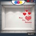 Vetrofania San Valentino - Cuori adesivi - rosso - Vetrine per negozi - love, san valentino, stickers, adesivi