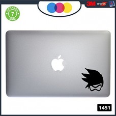 Adesivo - TRACER LOGO - OVERWATCH - PER TUTTI I MODELLI DI Mac Book Apple -ADESIVO ADATTO A OGNI TIPO DI COMPUTER
