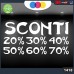 Vetrofanie - SCONTI - 20%-30%-40%-50%-60%-70% (BIANCO) ADESIVI VETRINE NEGOZI - Vetrine negozi per saldi, stickers, adesivi Cod.1418 Vetrofanie - SCONTI - 20%-30%-40%-50%-60%-70% (BIANCO) ADESIVI VETRINE NEGOZI - Vetrine negozi per saldi, stickers, adesivi Cod.1418