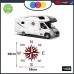 2 Adesivi per Camper - Rosa dei Venti - 57 X 57 CENTIMETRI - adesivi per camper - caravan roulotte - accessori camper, stickers, decal - PER CAMPER, FURGONI E VAN - - Cod. 1438 (ROSSO AMARANTO) 2 Adesivi per Camper - Rosa dei Venti - 57 X 57 CENTIMETRI - adesivi per camper - caravan roulotte - accessori camper, stickers, decal - PER CAMPER, FURGONI E VAN - - Cod. 1438 (ROSSO AMARANTO)