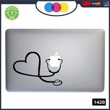 Adesivo STETOSCOPIO - CUORE - HEART- PER TUTTI I MODELLI DI Mac Book Apple -ADESIVO ADATTO A OGNI TIPO DI COMPUTER Adesivo STETOSCOPIO - CUORE - HEART- PER TUTTI I MODELLI DI Mac Book Apple -ADESIVO ADATTO A OGNI TIPO DI COMPUTER