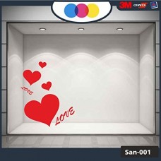 Vetrofania San Valentino - Cuori adesivi - Dimensioni 60X30 cm - rosso - Vetrine per negozi - love, san valentino, stickers, adesivi Vetrofania San Valentino - Cuori adesivi - Dimensioni 60X30 cm - rosso - Vetrine per negozi - love, san valentino, stickers, adesivi