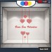 Vetrofania San Valentino - Cuori adesivi - rosso - Vetrine per negozi - love, san valentino, stickers, adesivi
