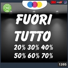 Vetrofanie - FUORI TUTTO - 20%-30%-40%-50%-60%-70% (BIANCO) ADESIVI VETRINE NEGOZI - Vetrine negozi per saldi, stickers, adesivi Cod.1395 Vetrofanie - FUORI TUTTO - 20%-30%-40%-50%-60%-70% (BIANCO) ADESIVI VETRINE NEGOZI - Vetrine negozi per saldi, stickers, adesivi Cod.1395