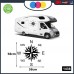 2 Adesivi per Camper - Rosa dei Venti - 57 X 57 CENTIMETRI - adesivi per camper - caravan roulotte - accessori camper, stickers, decal - PER CAMPER, FURGONI E VAN - - Cod. 1438 (NERO) 2 Adesivi per Camper - Rosa dei Venti - 57 X 57 CENTIMETRI - adesivi per camper - caravan roulotte - accessori camper, stickers, decal - PER CAMPER, FURGONI E VAN - - Cod. 1438 (NERO)